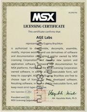 MSX License for GR8BIT platform